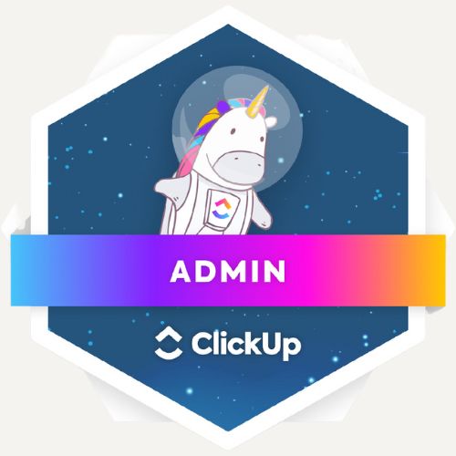 Insignia oficial ClickUp Verified Power User